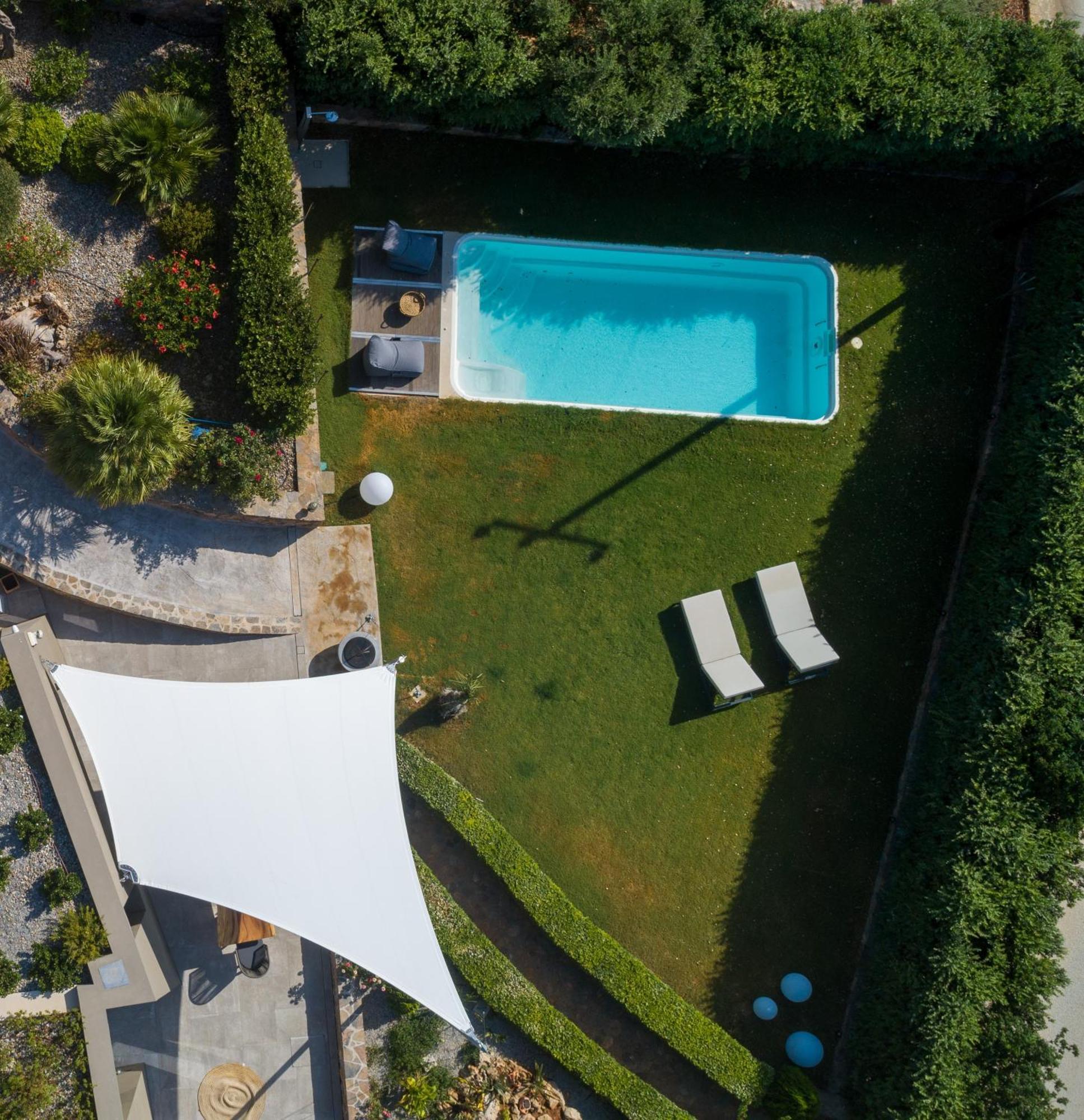 Lithari Luxury Villa With Private Pool, Your Perfect Retreat, Crete อายิโอสนิโกลาโอส ภายนอก รูปภาพ
