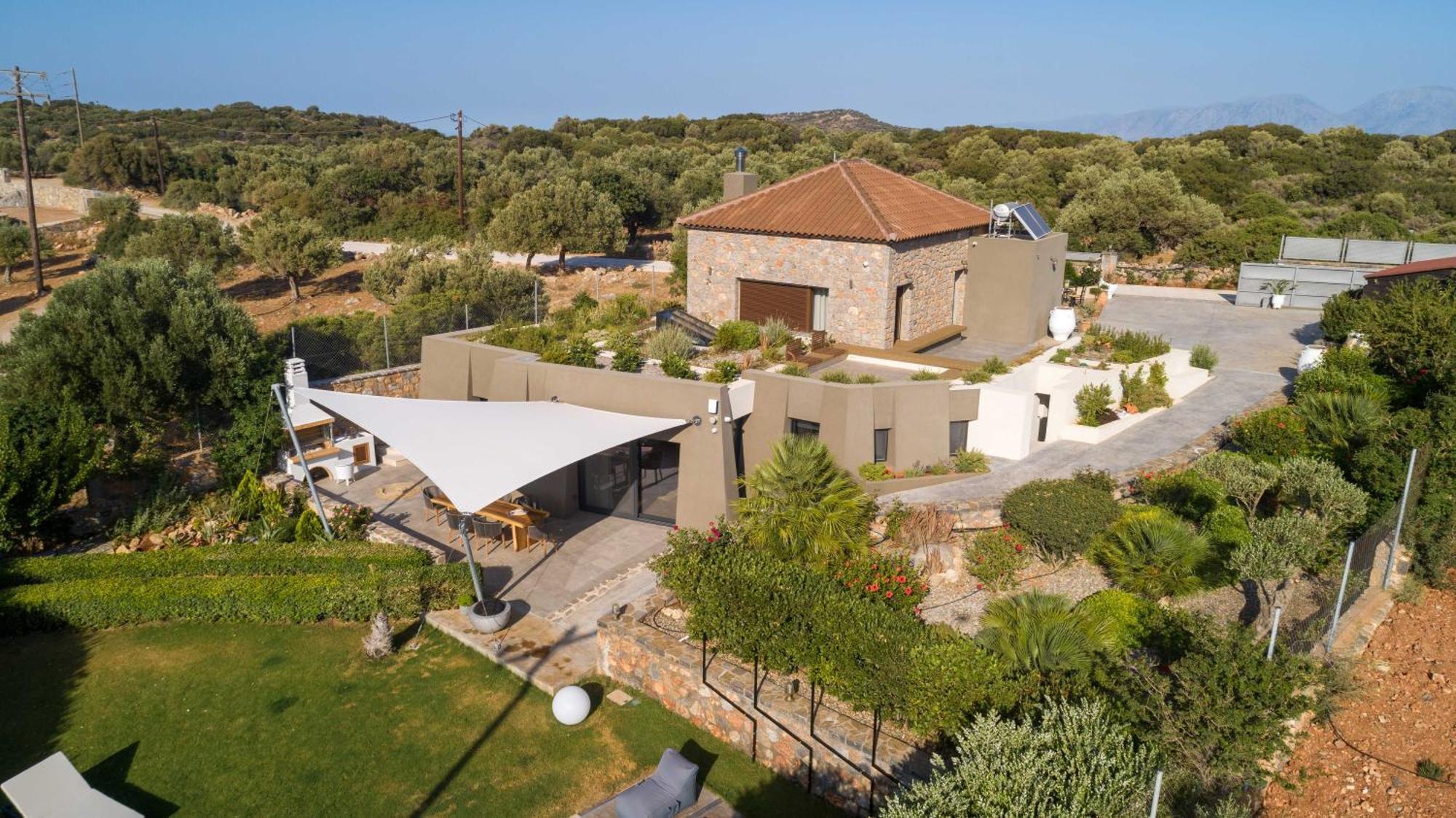 Lithari Luxury Villa With Private Pool, Your Perfect Retreat, Crete อายิโอสนิโกลาโอส ภายนอก รูปภาพ