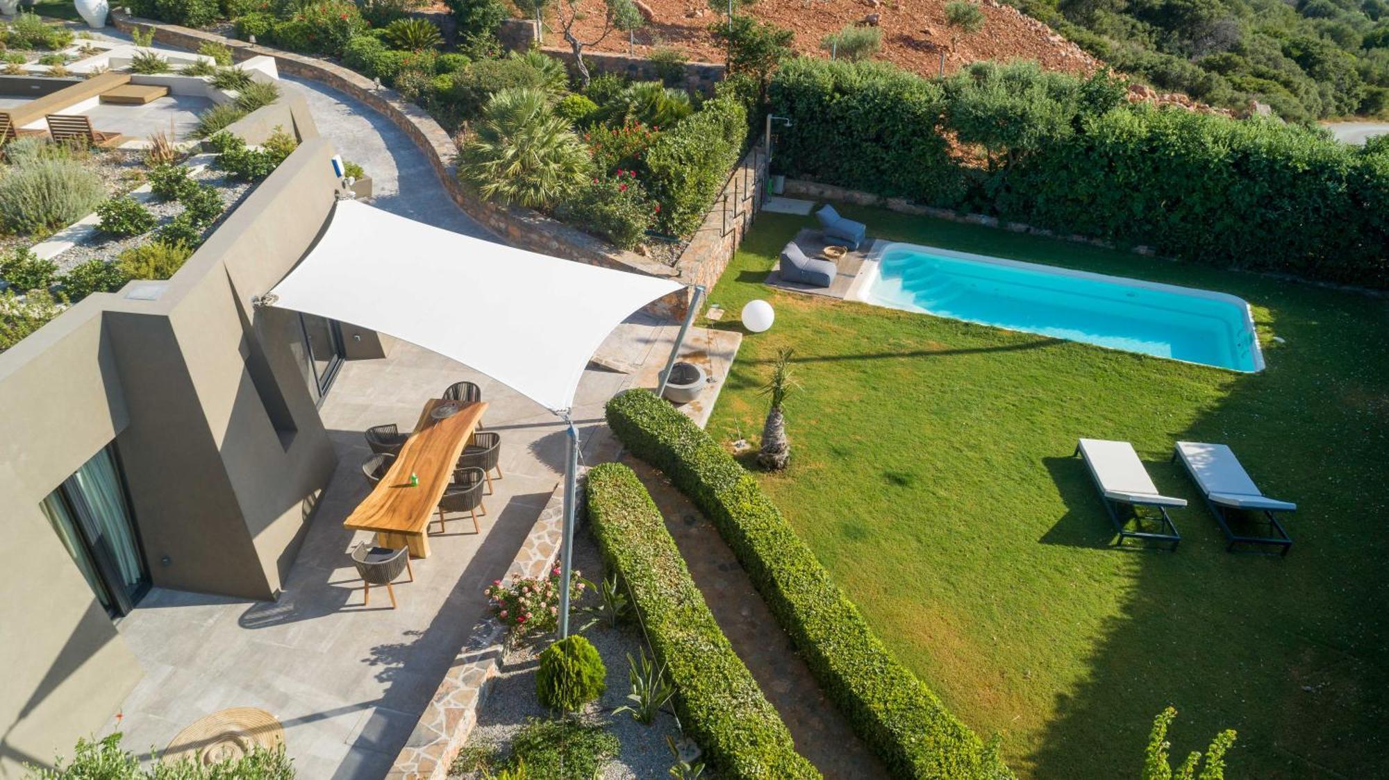 Lithari Luxury Villa With Private Pool, Your Perfect Retreat, Crete อายิโอสนิโกลาโอส ภายนอก รูปภาพ